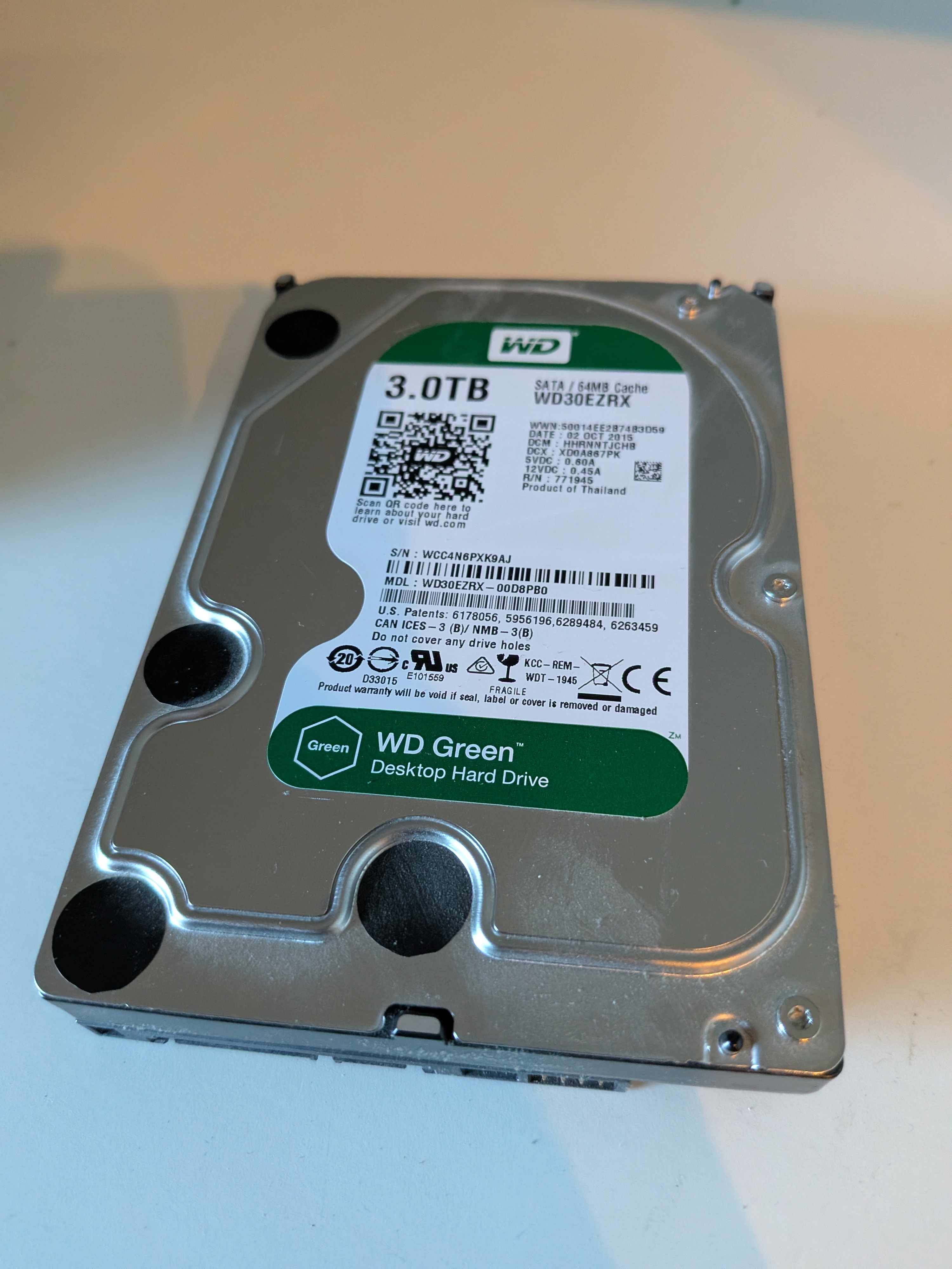 WD Green 3TB Desktop Hard Drive