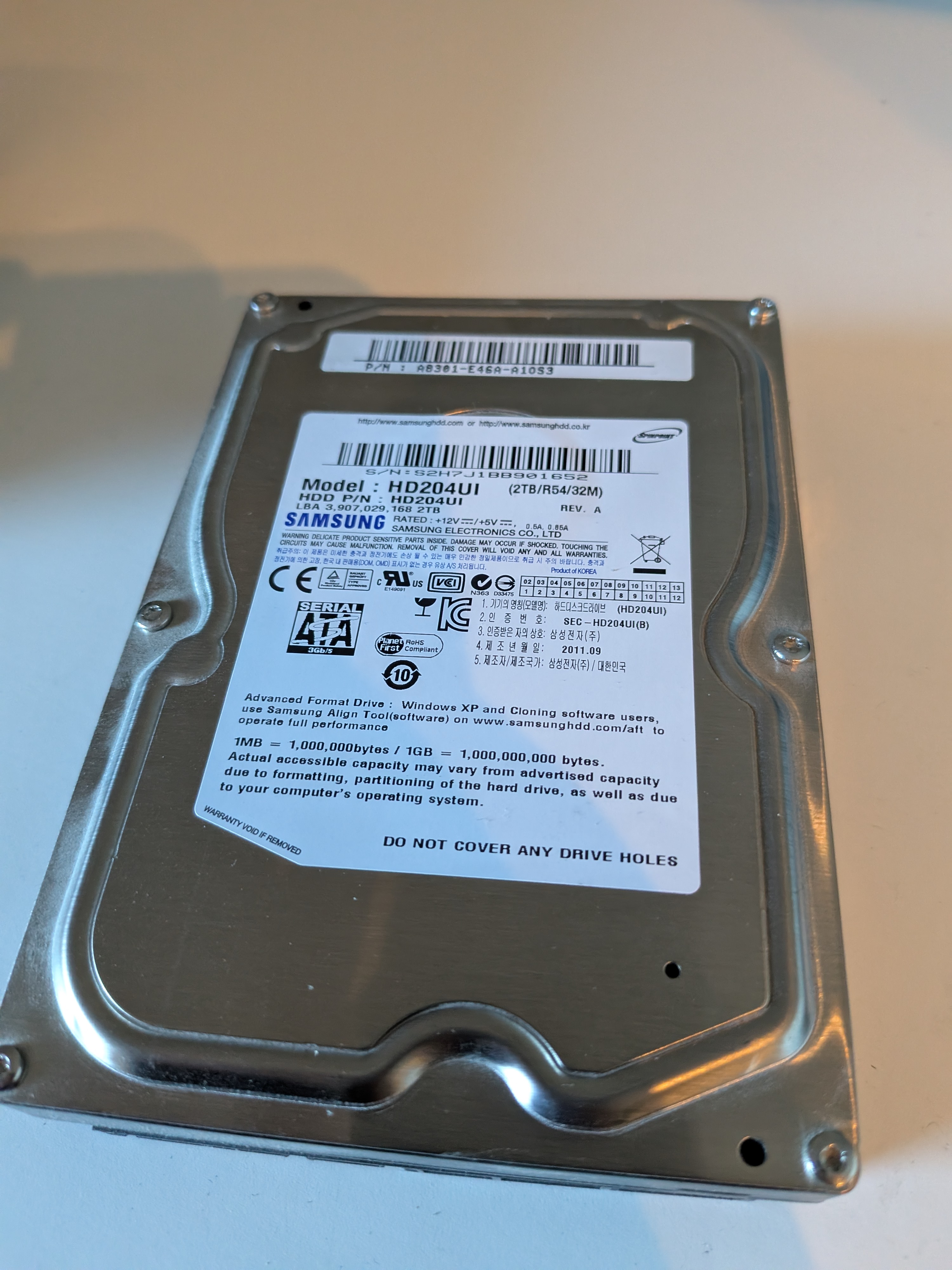 Samsung 2TB Internal Hard Drive